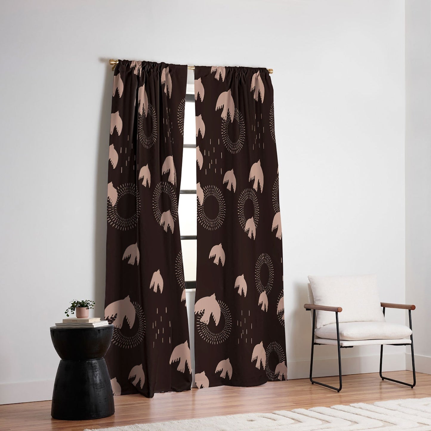 Viviana Gonzalez Espresso caramel Boho birds Blackout Non Repeat