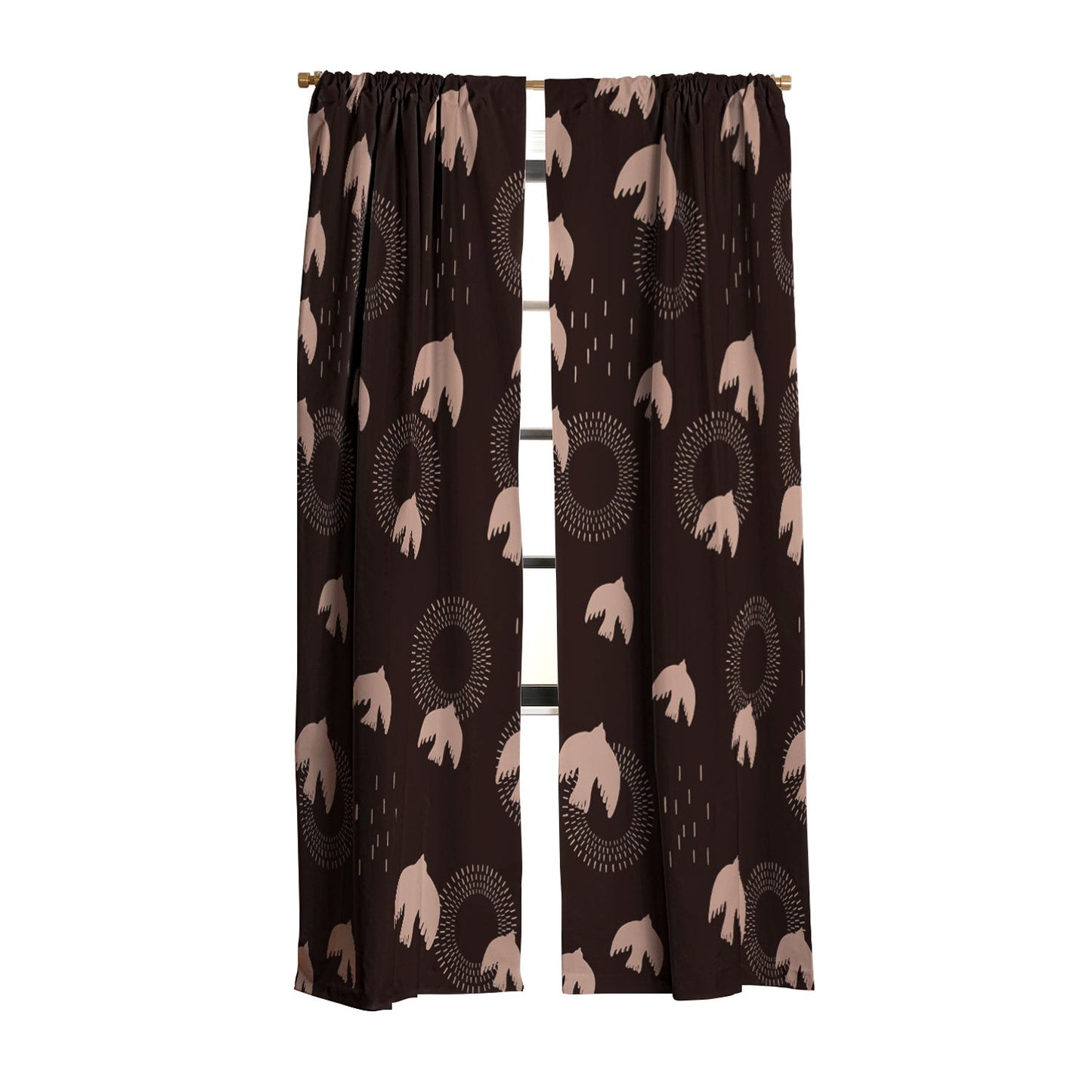 Viviana Gonzalez Espresso caramel Boho birds Blackout Non Repeat