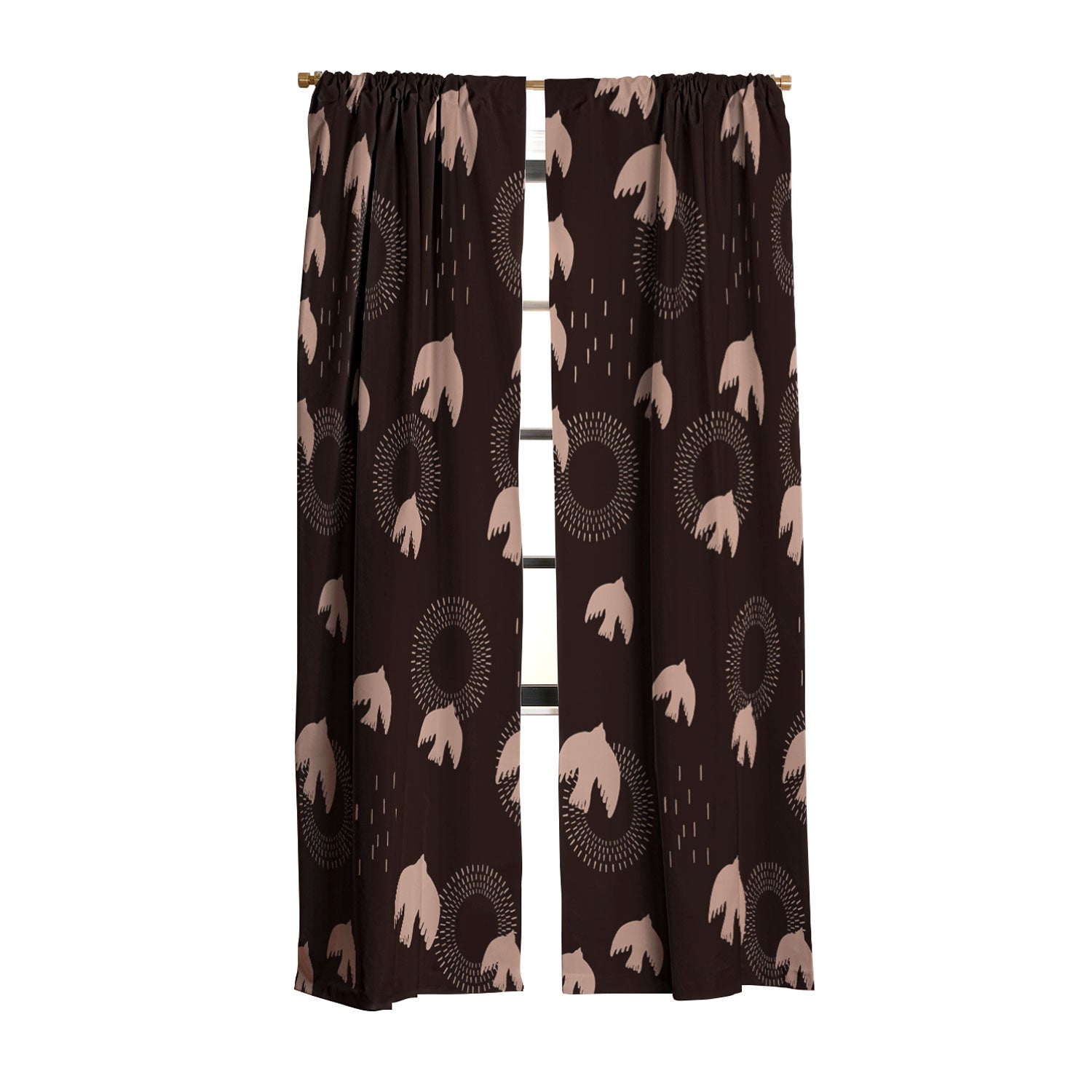 Viviana Gonzalez Espresso caramel Boho birds Blackout Non Repeat