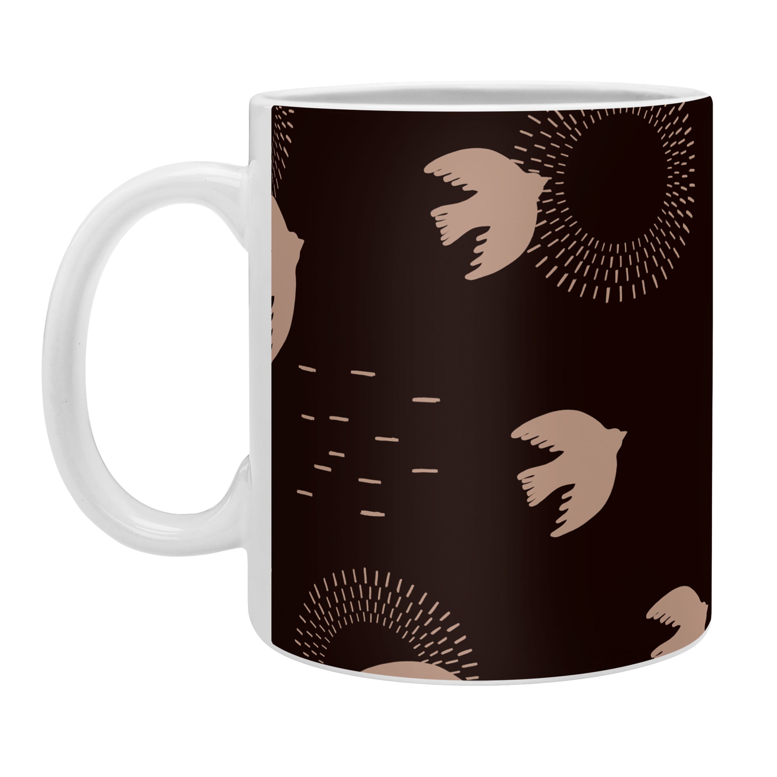 Viviana Gonzalez Espresso caramel Boho birds Coffee Mug