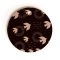 Viviana Gonzalez Espresso caramel Boho birds Cutting Board Round