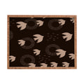 Viviana Gonzalez Espresso caramel Boho birds Rectangular Tray
