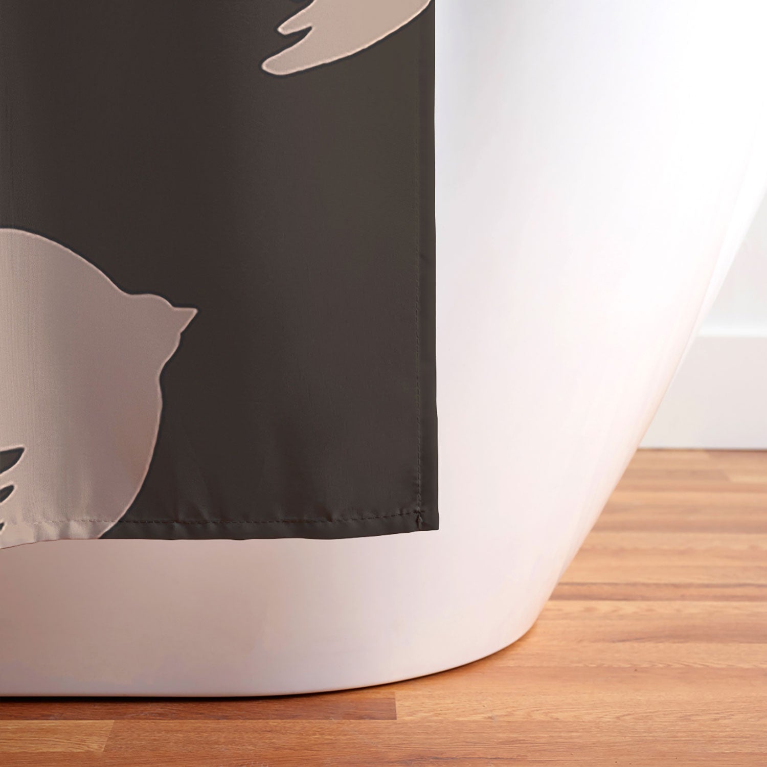 Viviana Gonzalez Espresso caramel Boho birds Shower Curtain