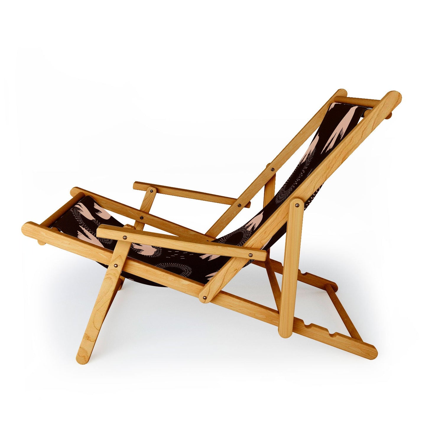 Viviana Gonzalez Espresso caramel Boho birds Sling Chair