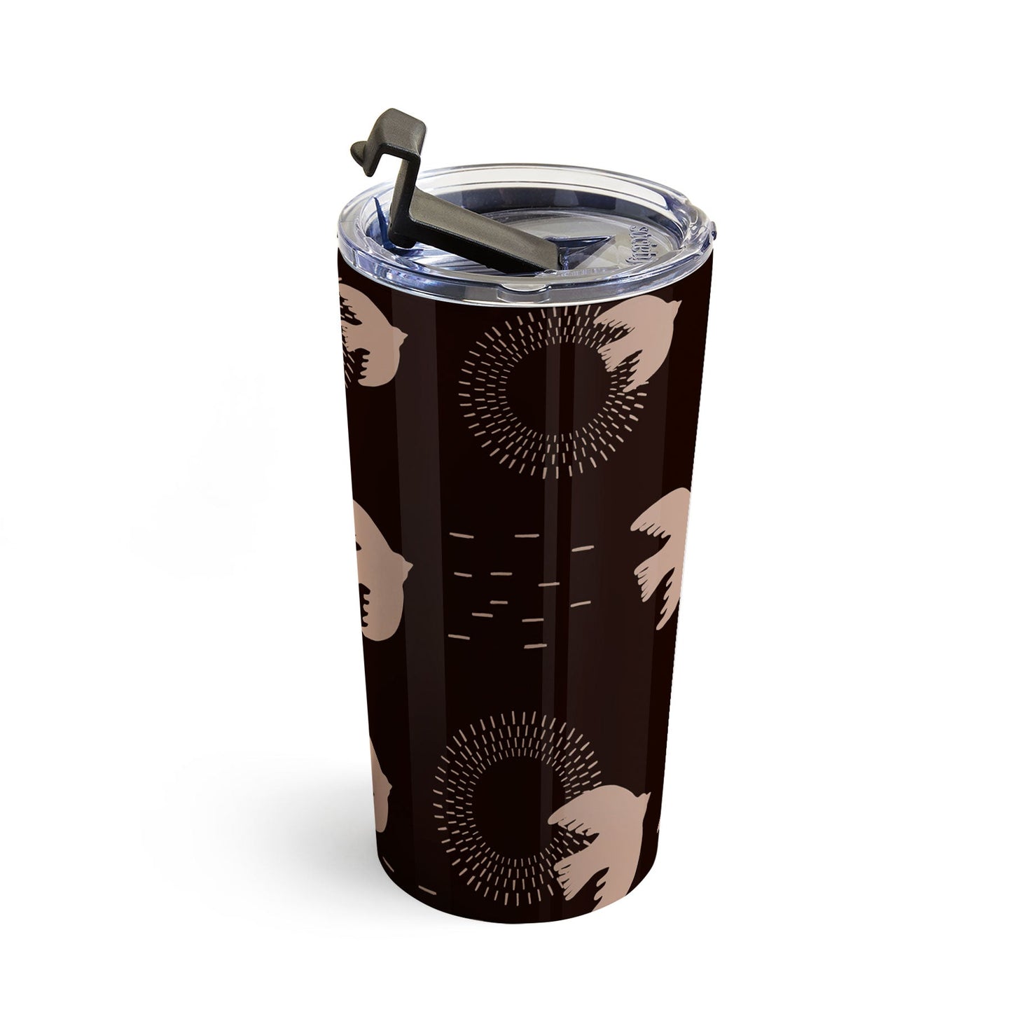 Viviana Gonzalez Espresso caramel Boho birds Travel Mug