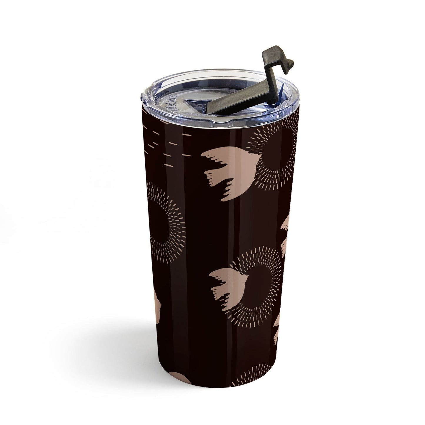 Viviana Gonzalez Espresso caramel Boho birds Travel Mug