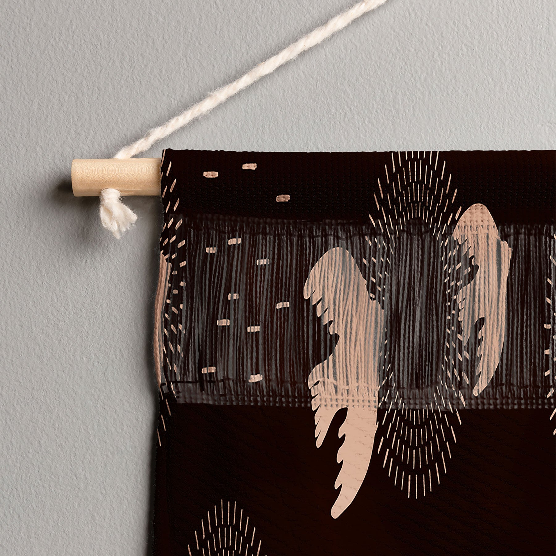 Viviana Gonzalez Espresso caramel Boho birds Wall Hanging Landscape
