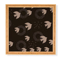 Viviana Gonzalez Espresso caramel Boho birds Framed Wall Art