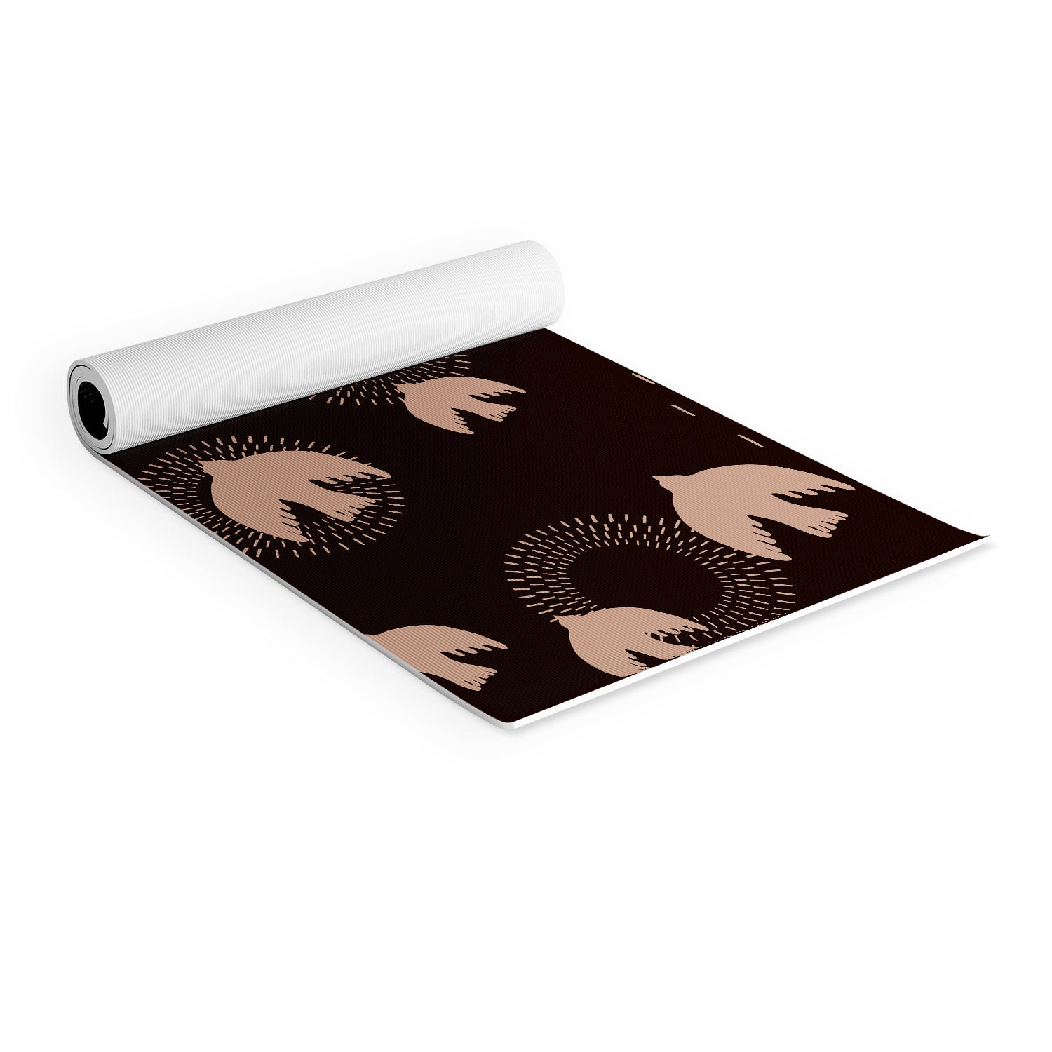 Viviana Gonzalez Espresso caramel Boho birds Yoga Mat