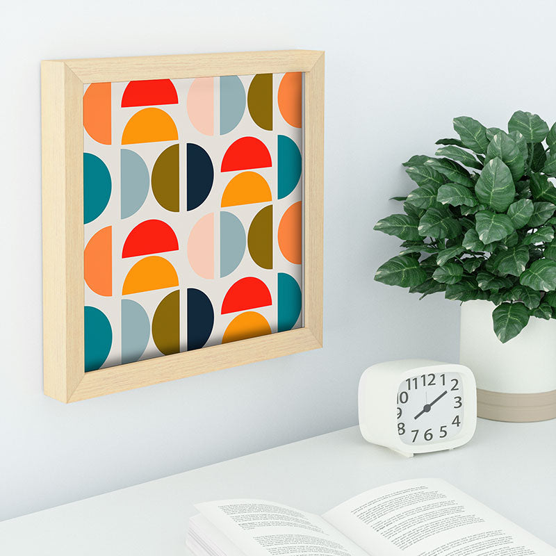 Viviana Gonzalez Mid Century Geometric Vibes I Recessed Framing Square