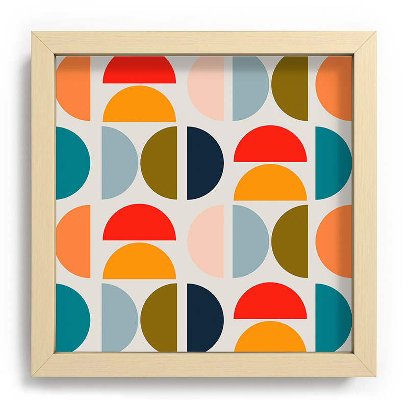 Viviana Gonzalez Mid Century Geometric Vibes I Recessed Framing Square