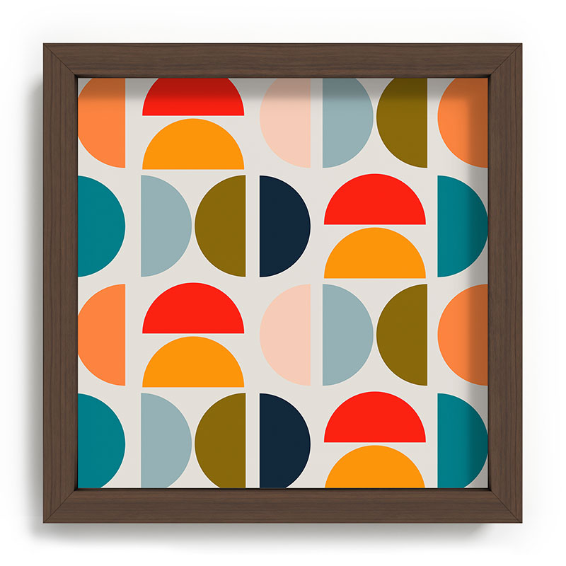 Viviana Gonzalez Mid Century Geometric Vibes I Recessed Framing Square