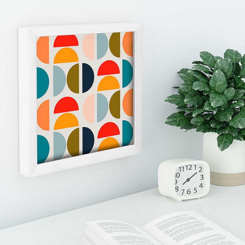 Viviana Gonzalez Mid Century Geometric Vibes I Recessed Framing Square