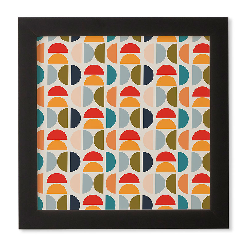 Viviana Gonzalez Mid Century Geometric Vibes I Framed Wall Art