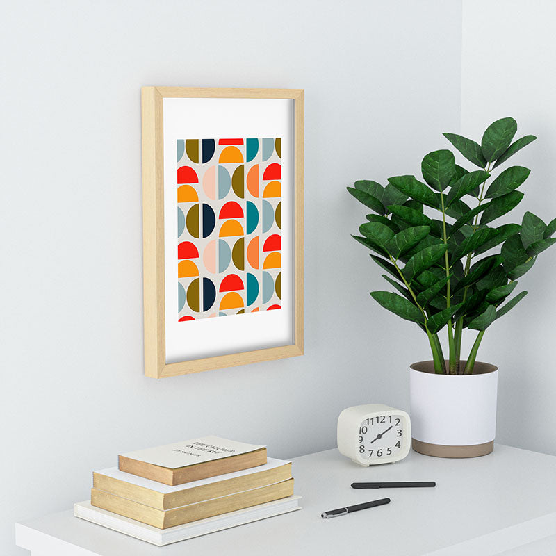Viviana Gonzalez Mid Century Geometric Vibes I Recessed Framing Rectangle