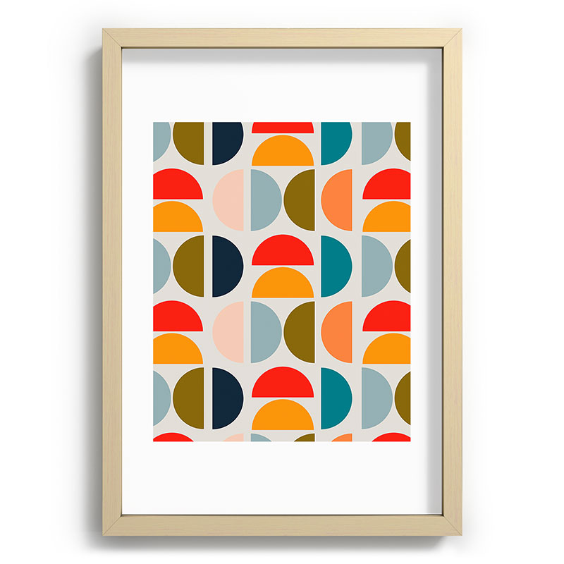Viviana Gonzalez Mid Century Geometric Vibes I Recessed Framing Rectangle