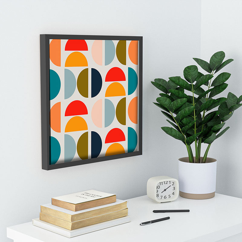Viviana Gonzalez Mid Century Geometric Vibes I Recessed Framing Square
