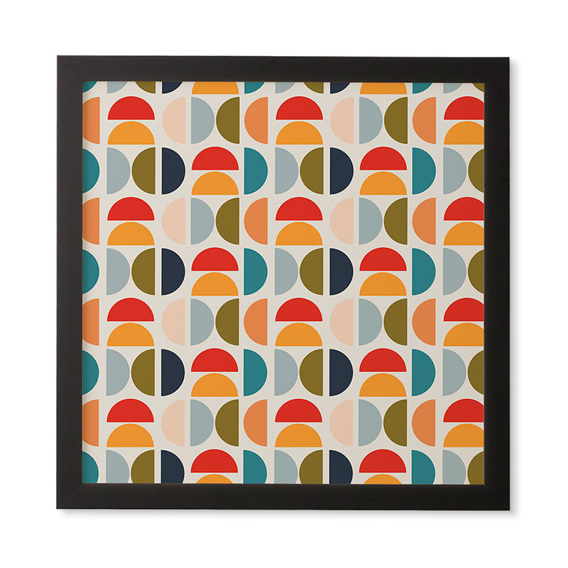 Viviana Gonzalez Mid Century Geometric Vibes I Framed Wall Art