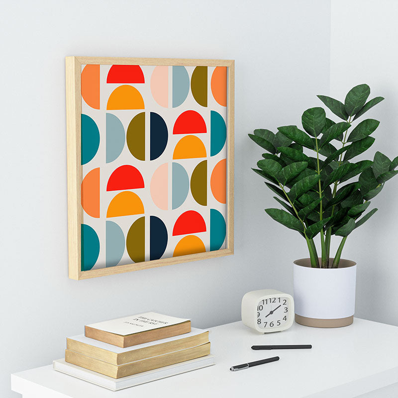 Viviana Gonzalez Mid Century Geometric Vibes I Recessed Framing Square