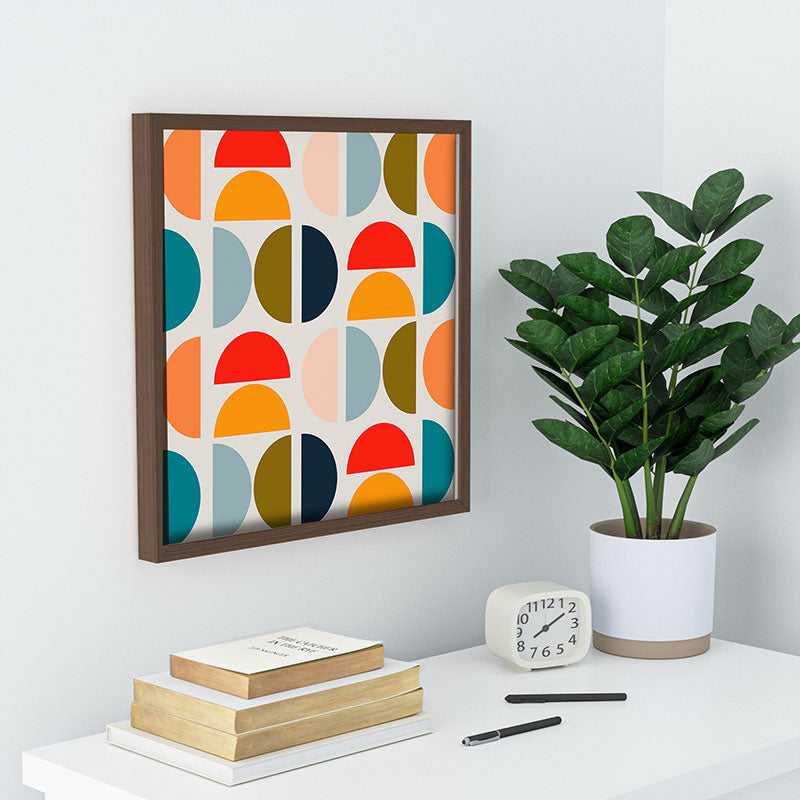 Viviana Gonzalez Mid Century Geometric Vibes I Recessed Framing Square