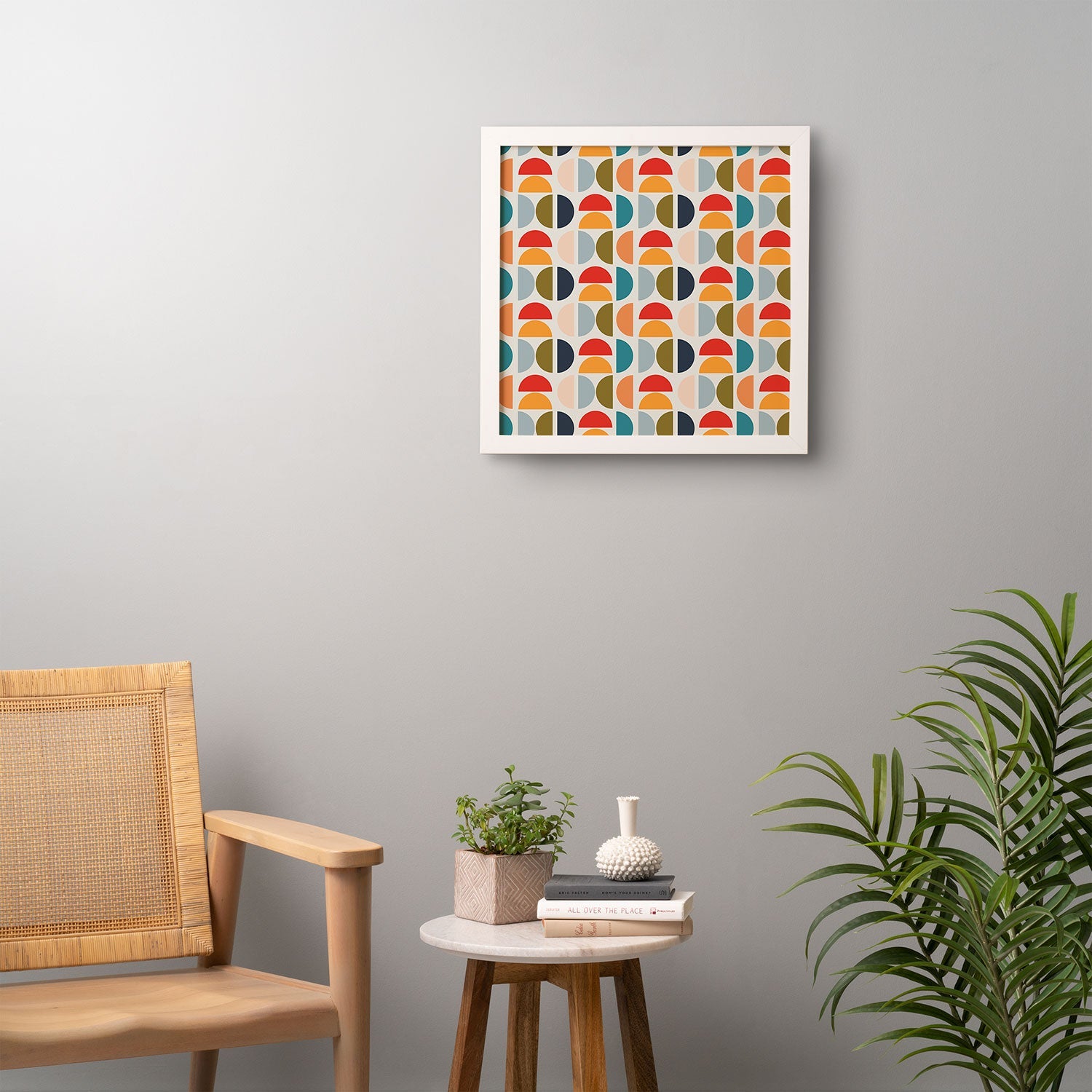 Viviana Gonzalez Mid Century Geometric Vibes I Framed Wall Art