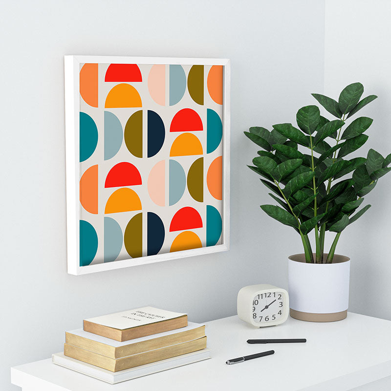 Viviana Gonzalez Mid Century Geometric Vibes I Recessed Framing Square