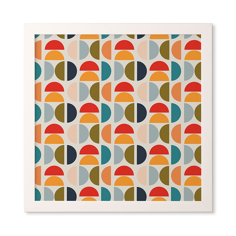 Viviana Gonzalez Mid Century Geometric Vibes I Framed Wall Art