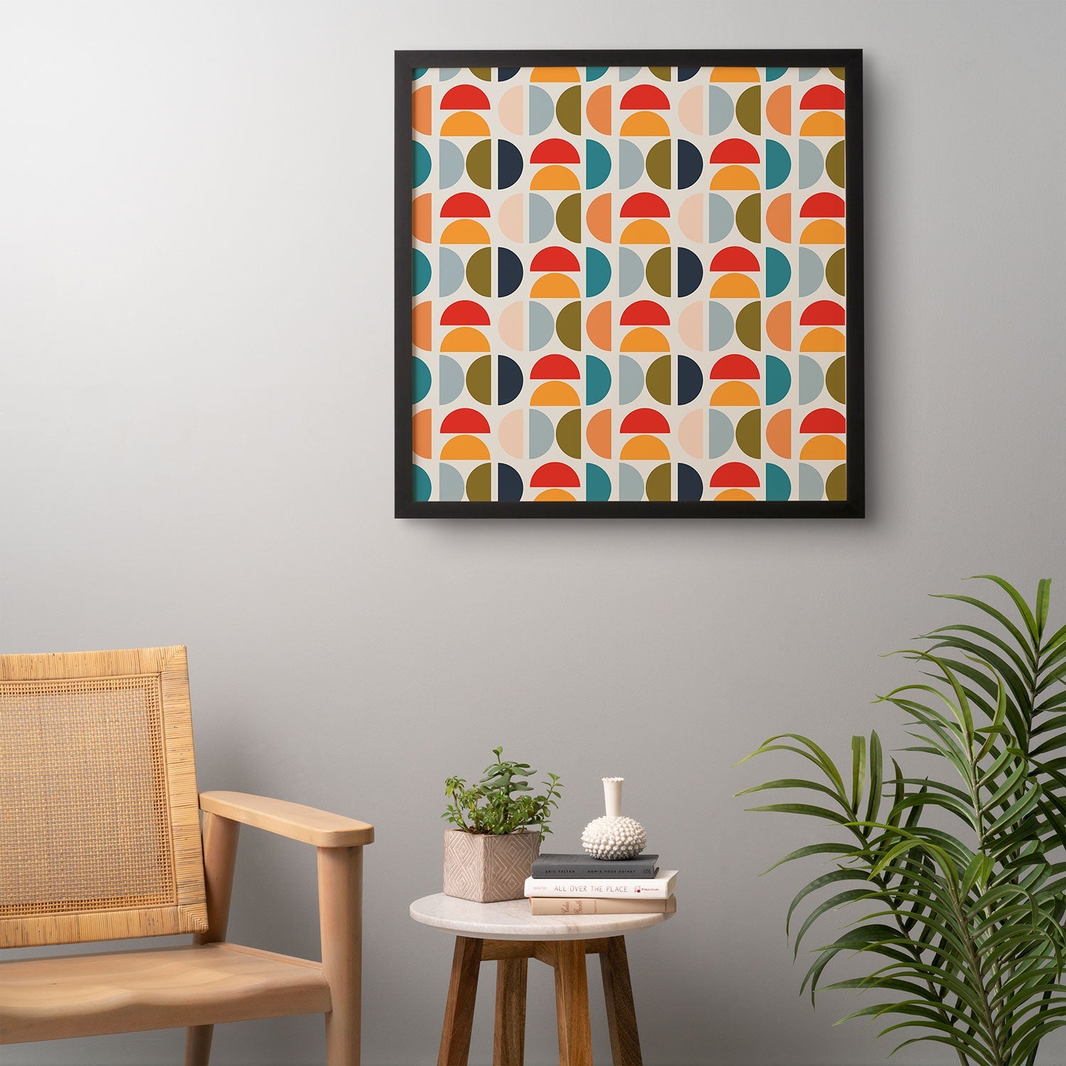 Viviana Gonzalez Mid Century Geometric Vibes I Framed Wall Art
