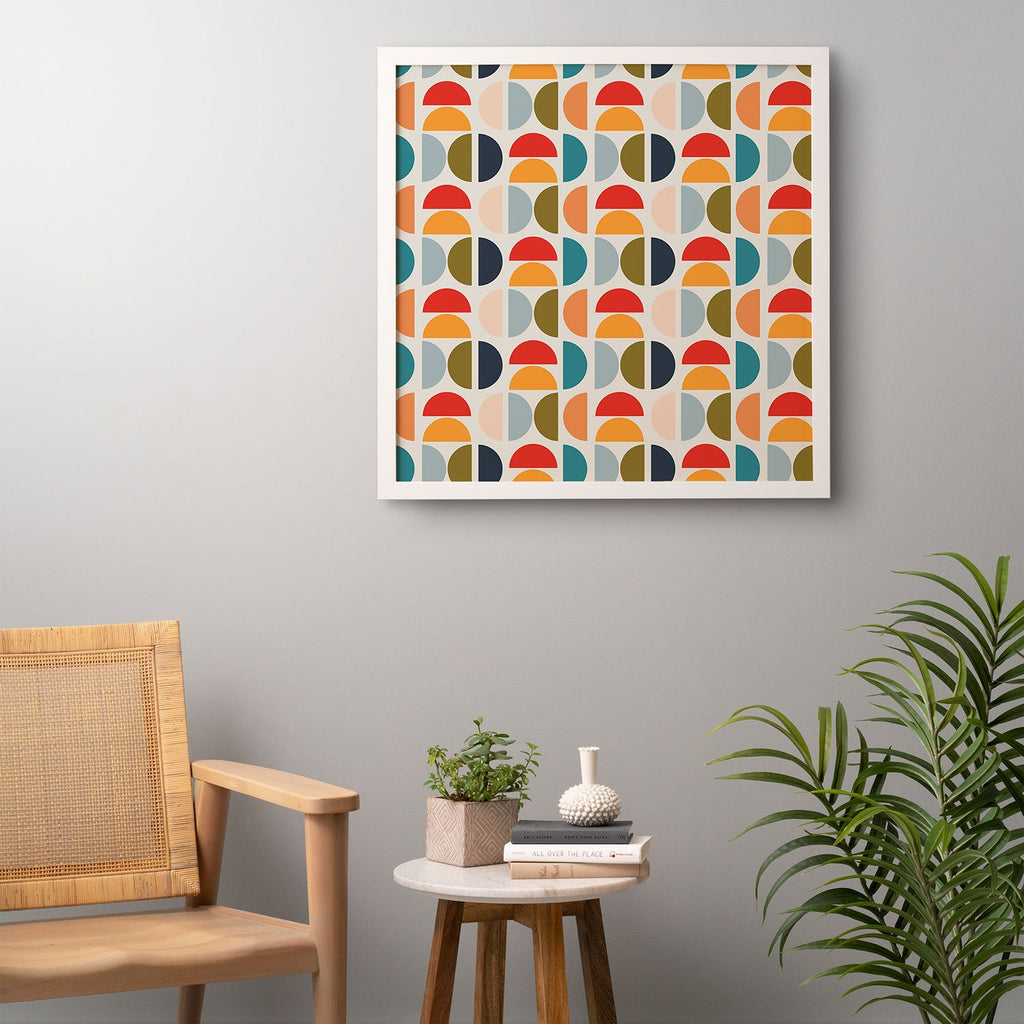 Viviana Gonzalez Mid Century Geometric Vibes I Framed Wall Art