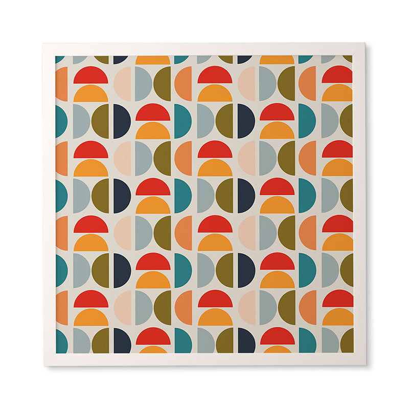 Viviana Gonzalez Mid Century Geometric Vibes I Framed Wall Art