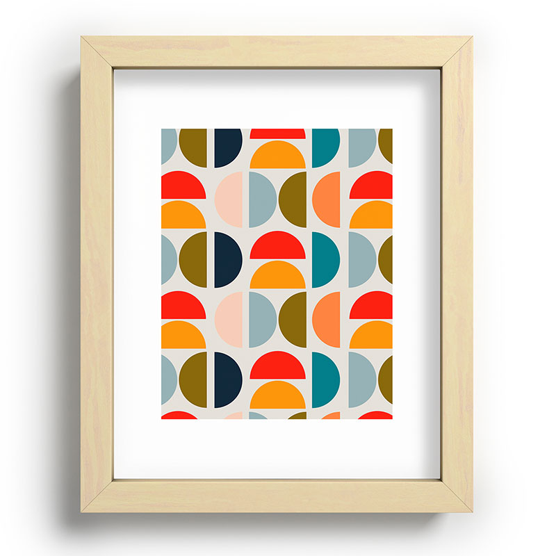 Viviana Gonzalez Mid Century Geometric Vibes I Recessed Framing Rectangle