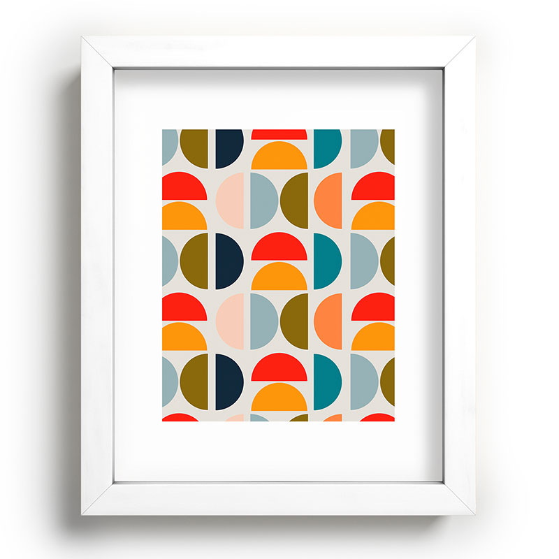 Viviana Gonzalez Mid Century Geometric Vibes I Recessed Framing Rectangle