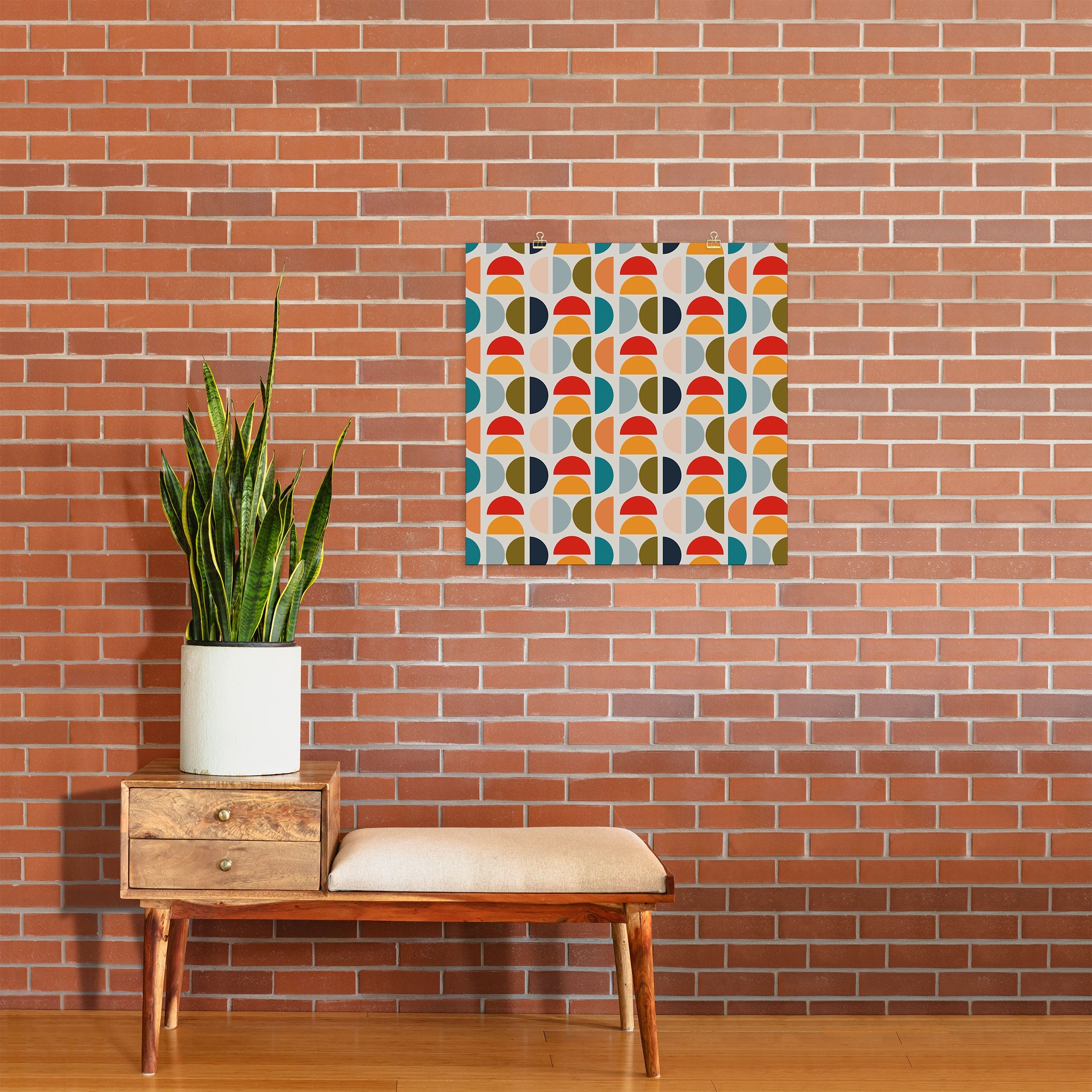 Viviana Gonzalez Mid Century Geometric Vibes I Art Print