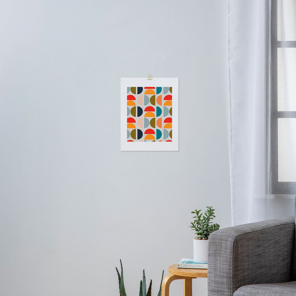 Viviana Gonzalez Mid Century Geometric Vibes I Art Print