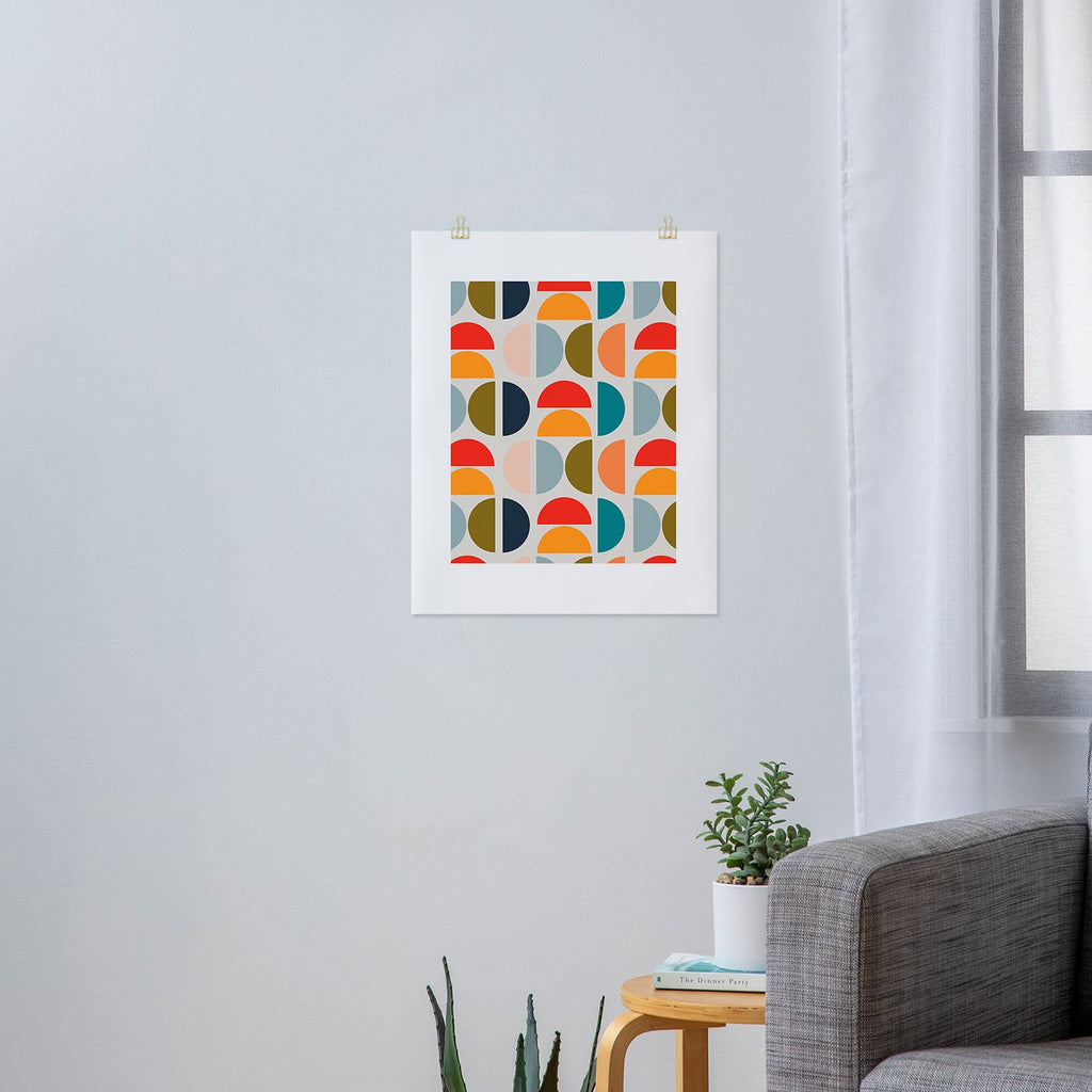 Viviana Gonzalez Mid Century Geometric Vibes I Art Print