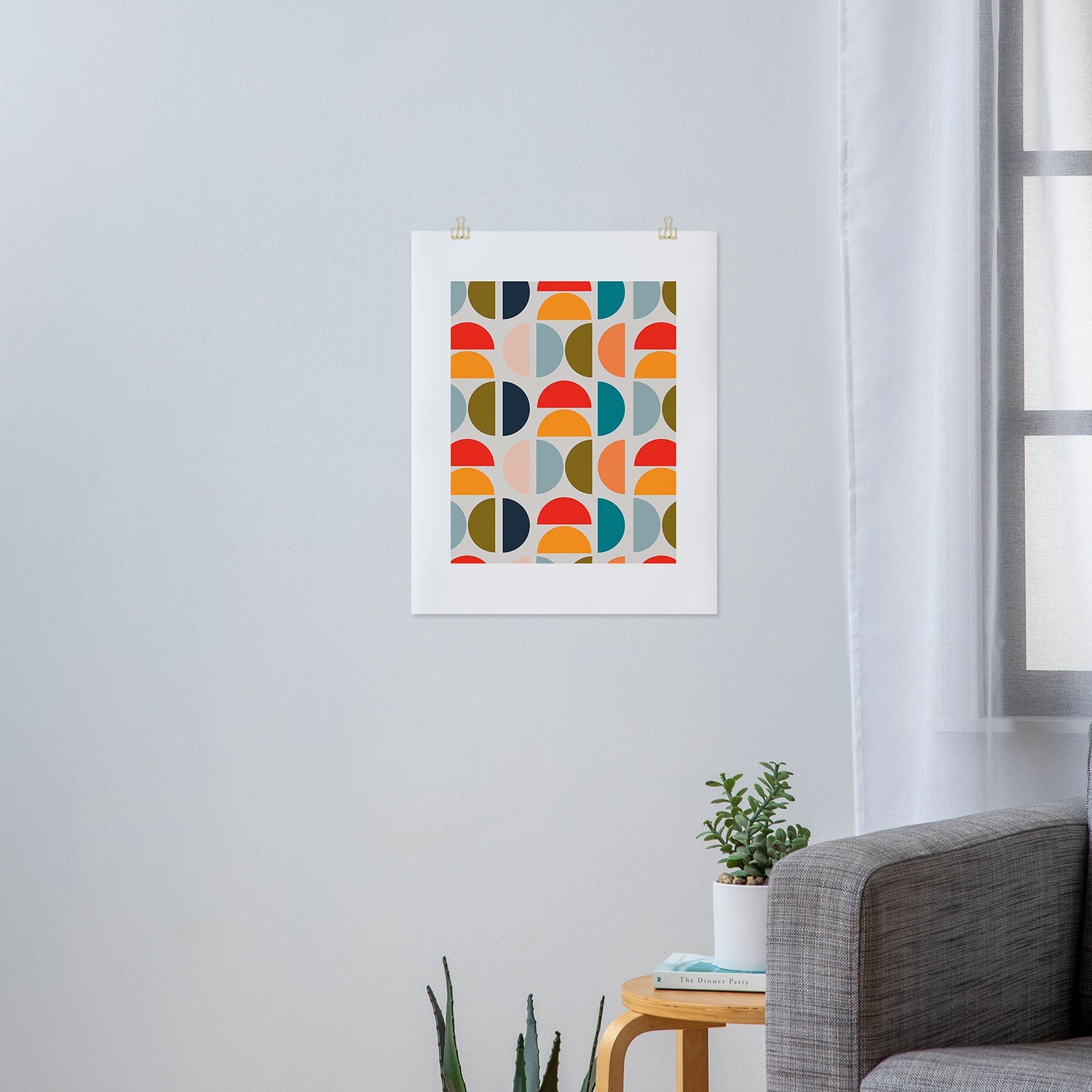 Viviana Gonzalez Mid Century Geometric Vibes I Art Print