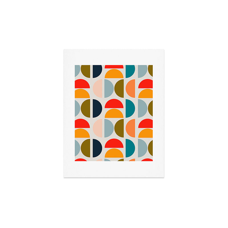 Viviana Gonzalez Mid Century Geometric Vibes I Art Print