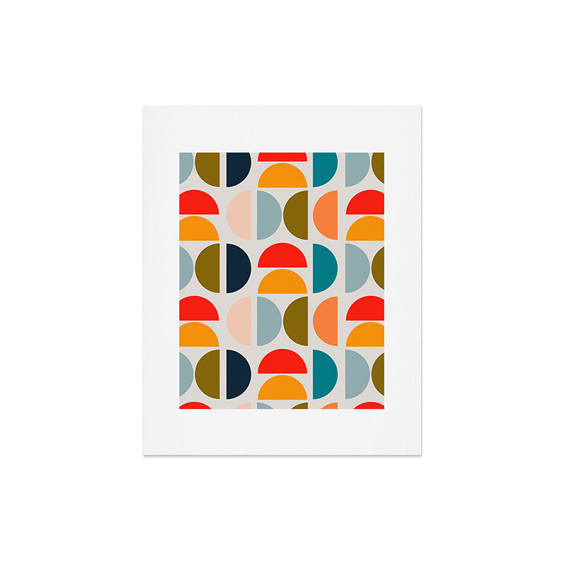 Viviana Gonzalez Mid Century Geometric Vibes I Art Print