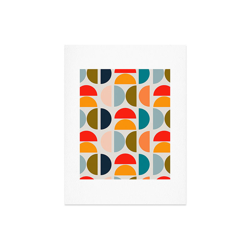 Viviana Gonzalez Mid Century Geometric Vibes I Art Print