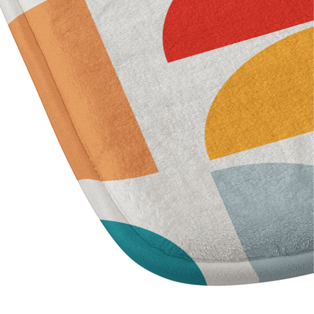 Viviana Gonzalez Mid Century Geometric Vibes I Memory Foam Bath Mat