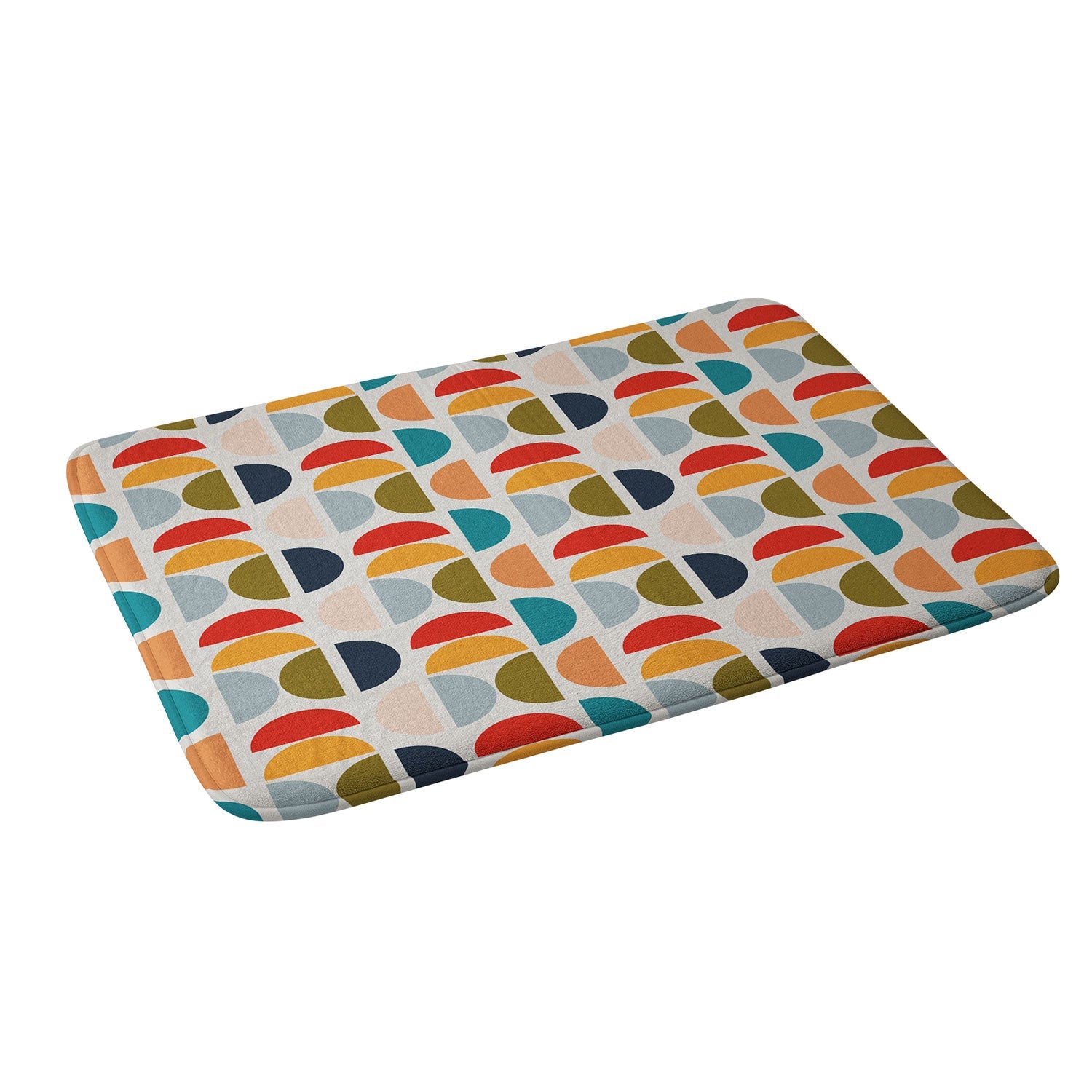 Viviana Gonzalez Mid Century Geometric Vibes I Memory Foam Bath Mat