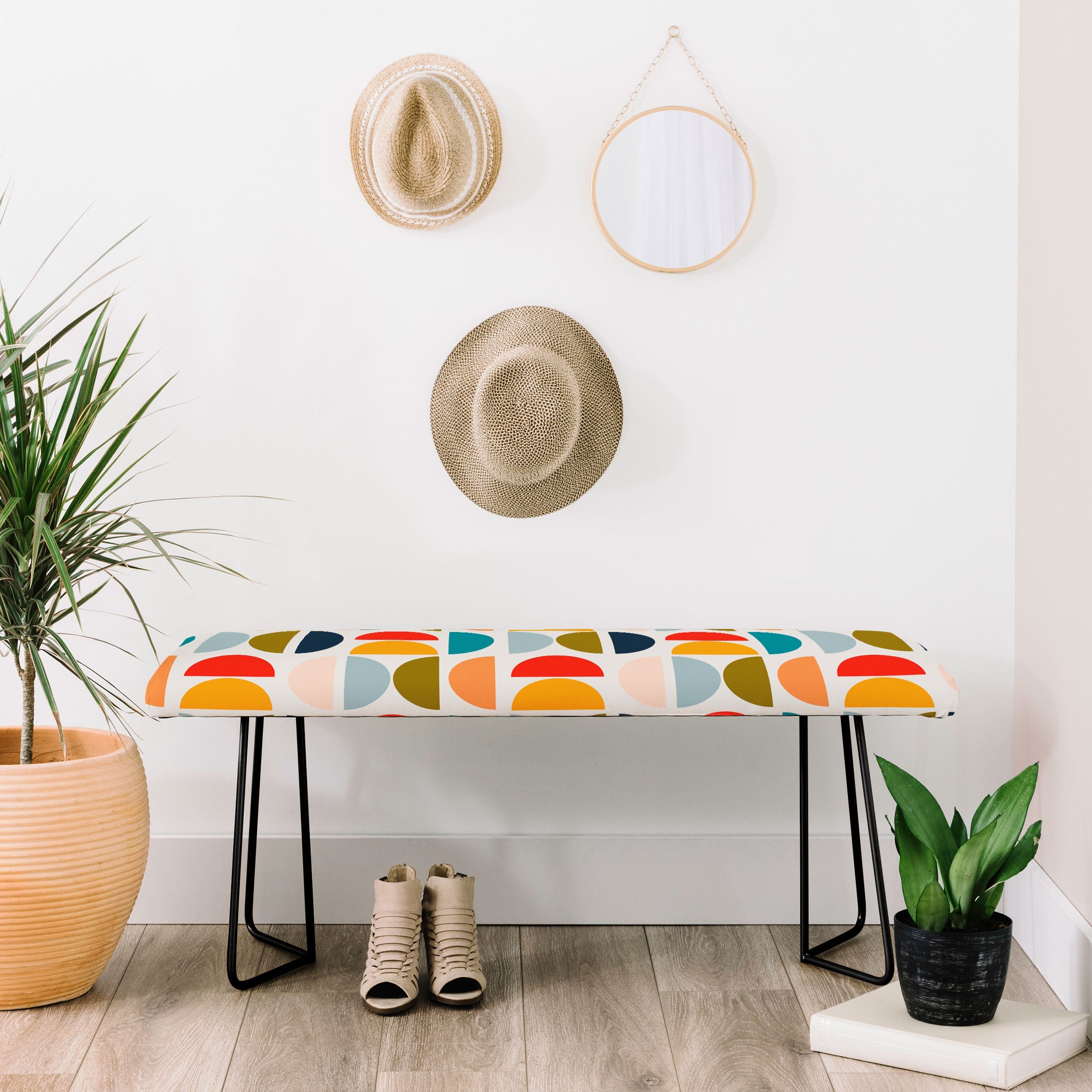 Viviana Gonzalez Mid Century Geometric Vibes I Bench