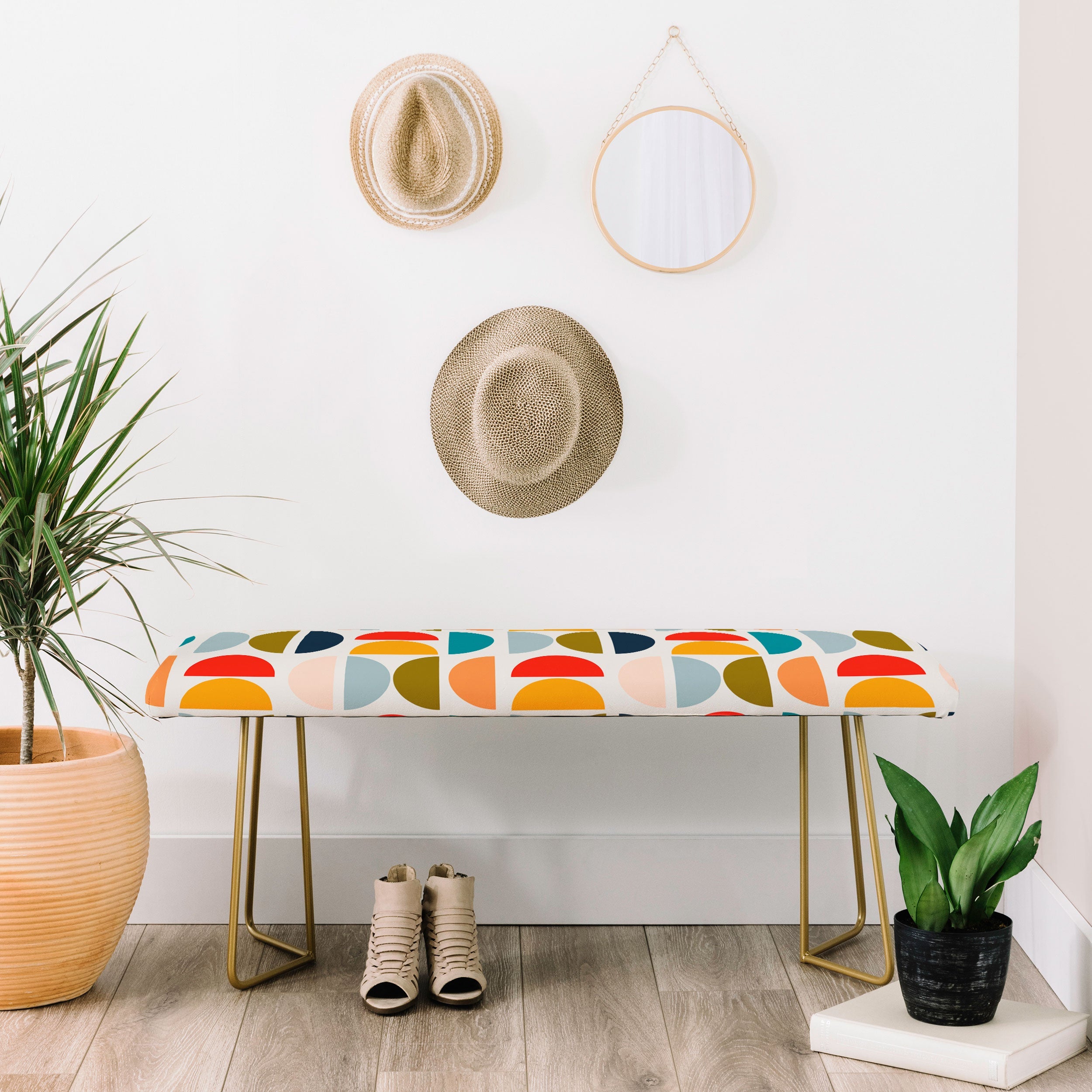 Viviana Gonzalez Mid Century Geometric Vibes I Bench