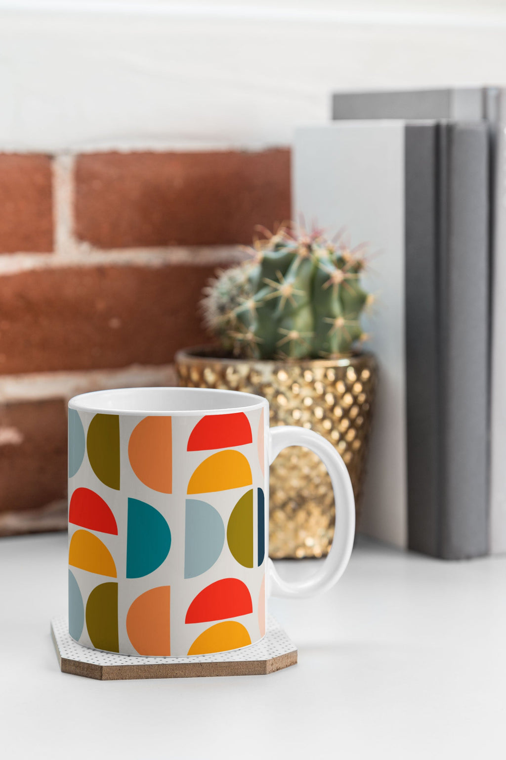 Viviana Gonzalez Mid Century Geometric Vibes I Coffee Mug