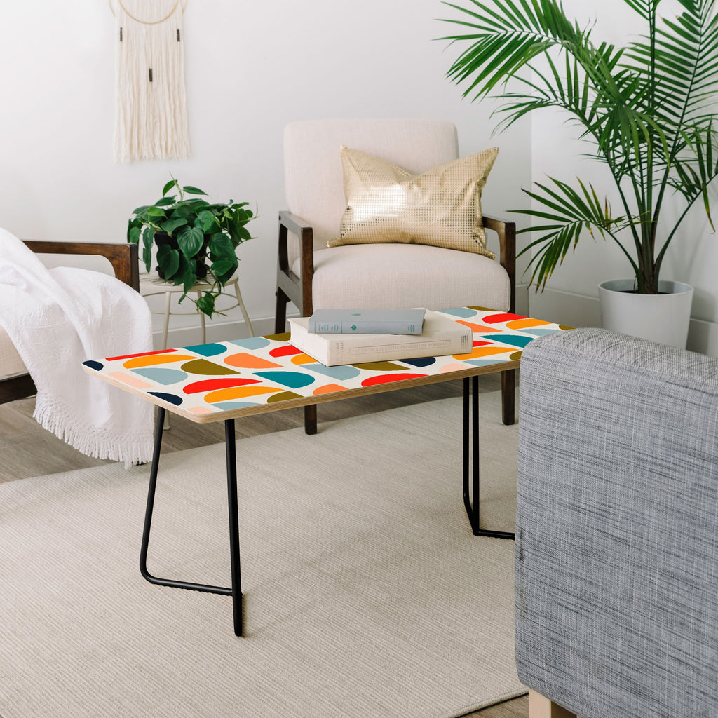 Viviana Gonzalez Mid Century Geometric Vibes I Coffee Table