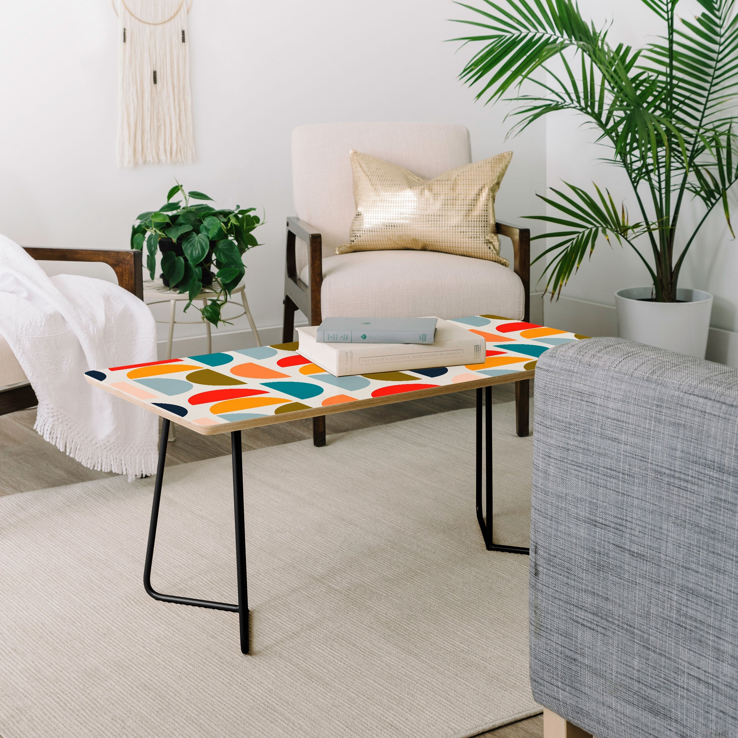 Viviana Gonzalez Mid Century Geometric Vibes I Coffee Table