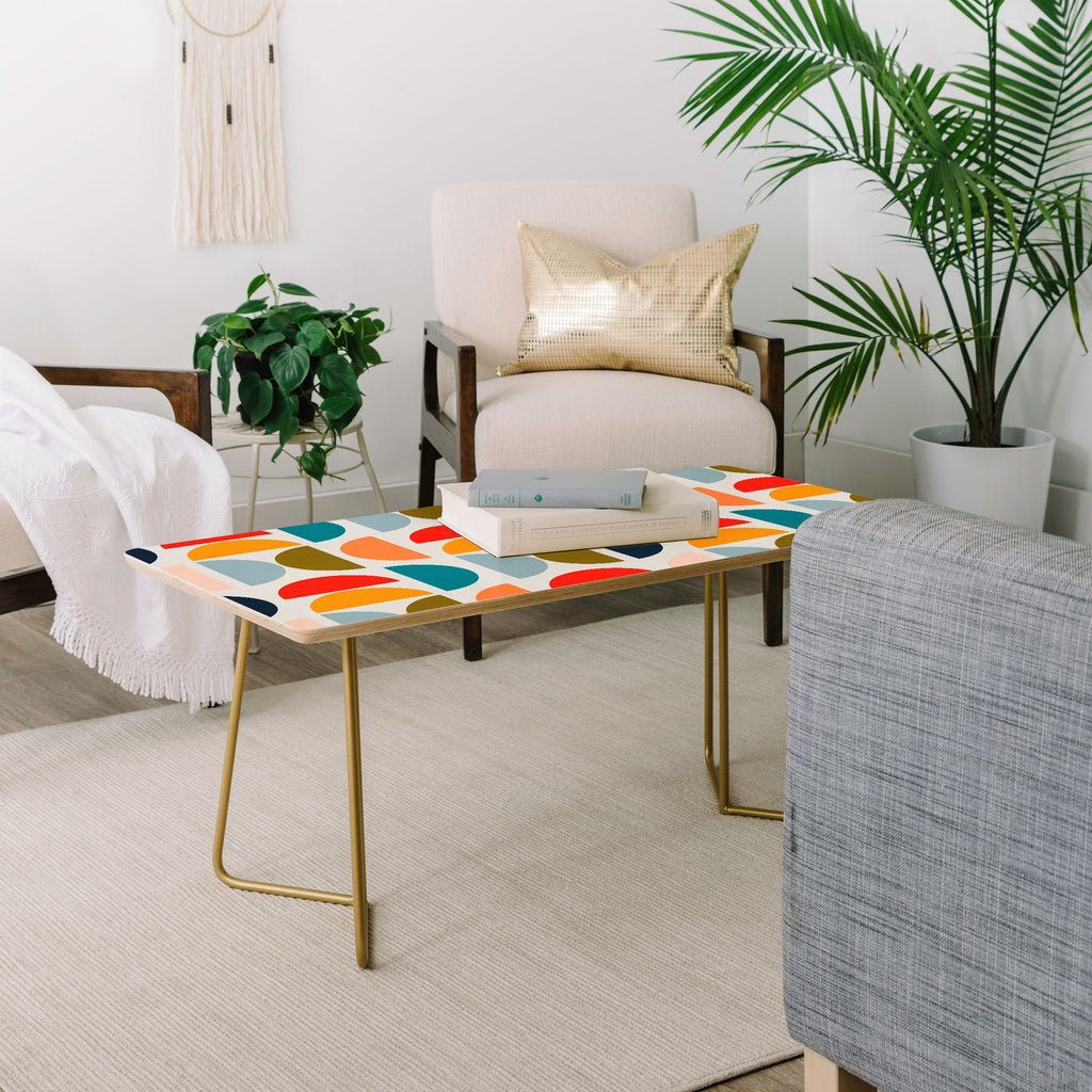 Viviana Gonzalez Mid Century Geometric Vibes I Coffee Table