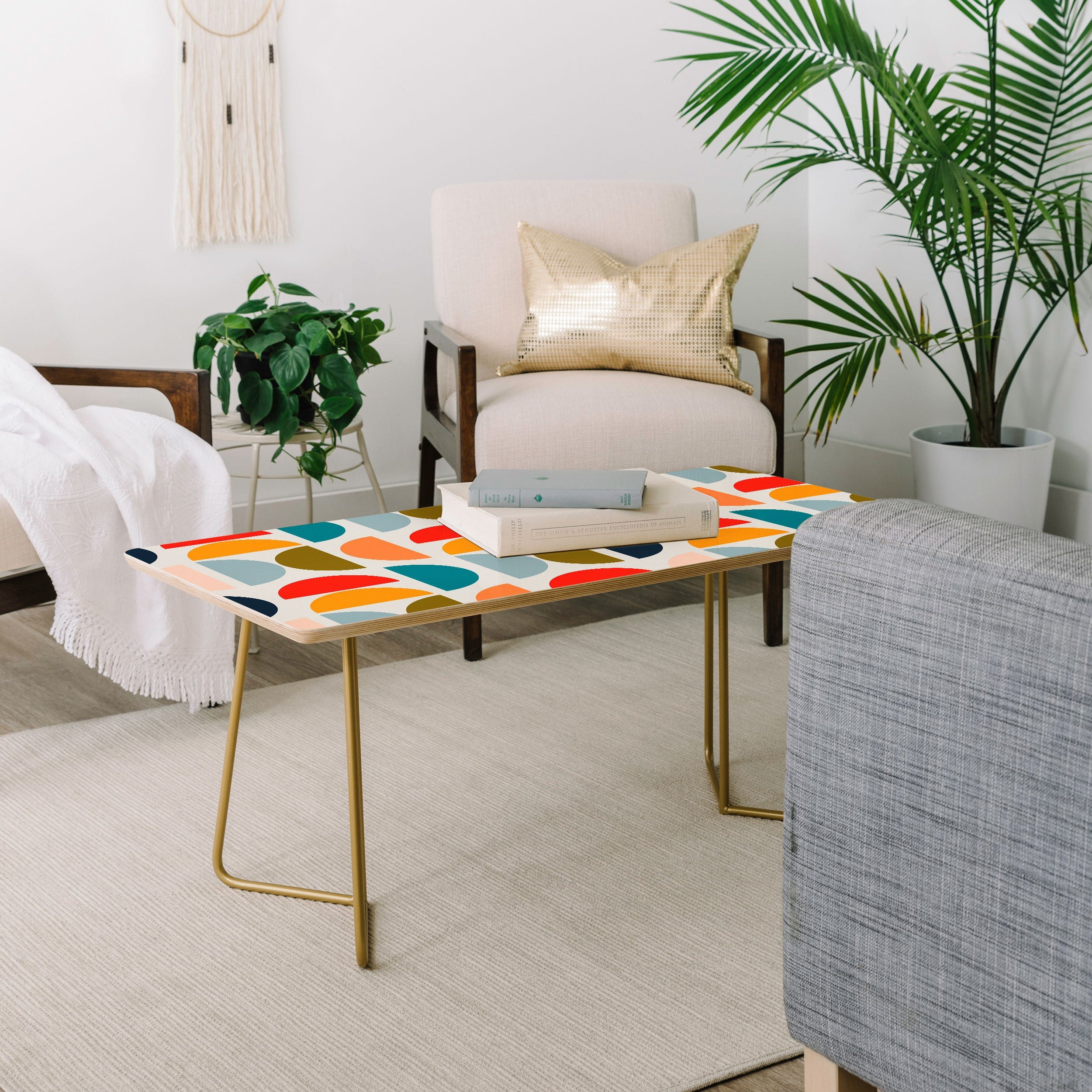 Viviana Gonzalez Mid Century Geometric Vibes I Coffee Table