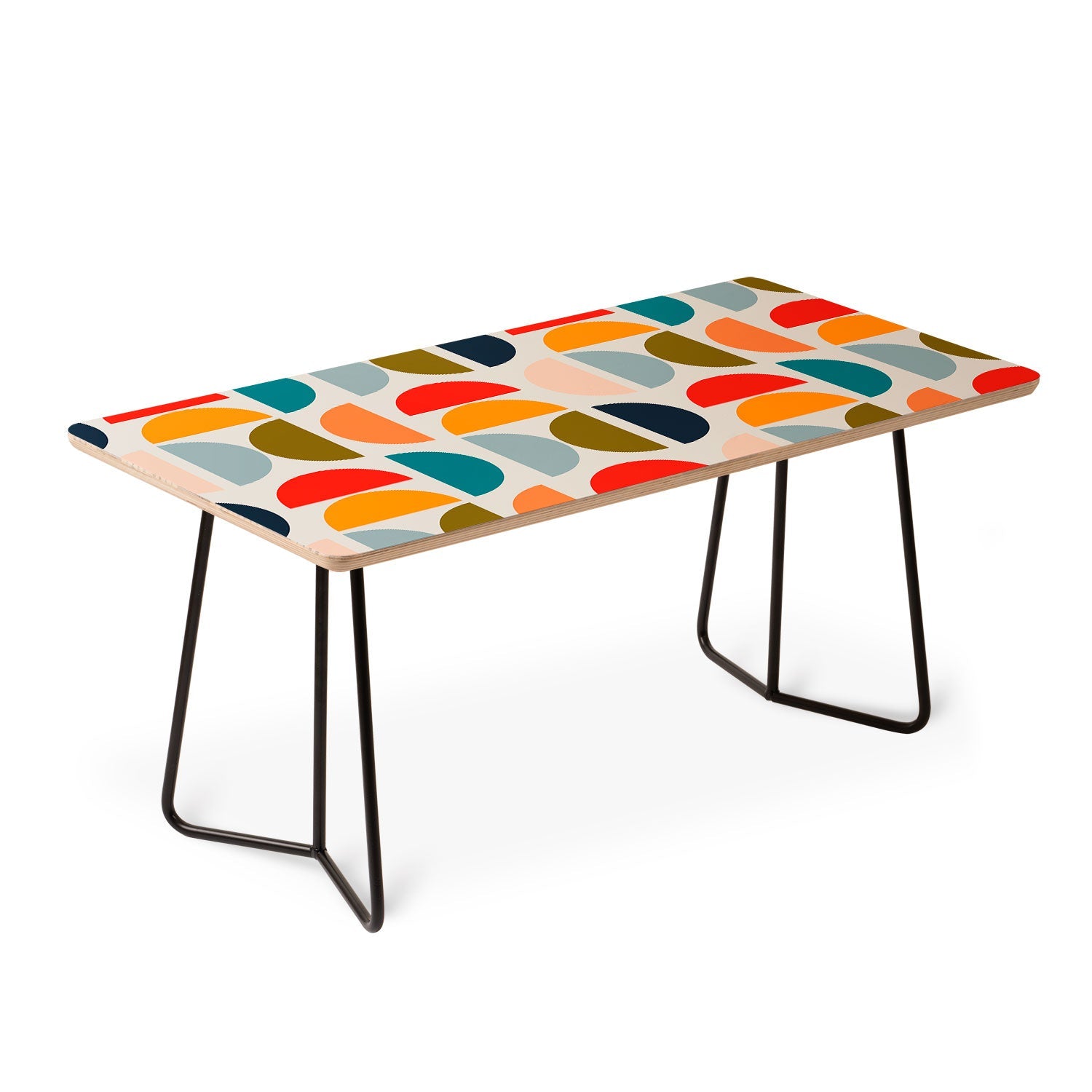 Viviana Gonzalez Mid Century Geometric Vibes I Coffee Table