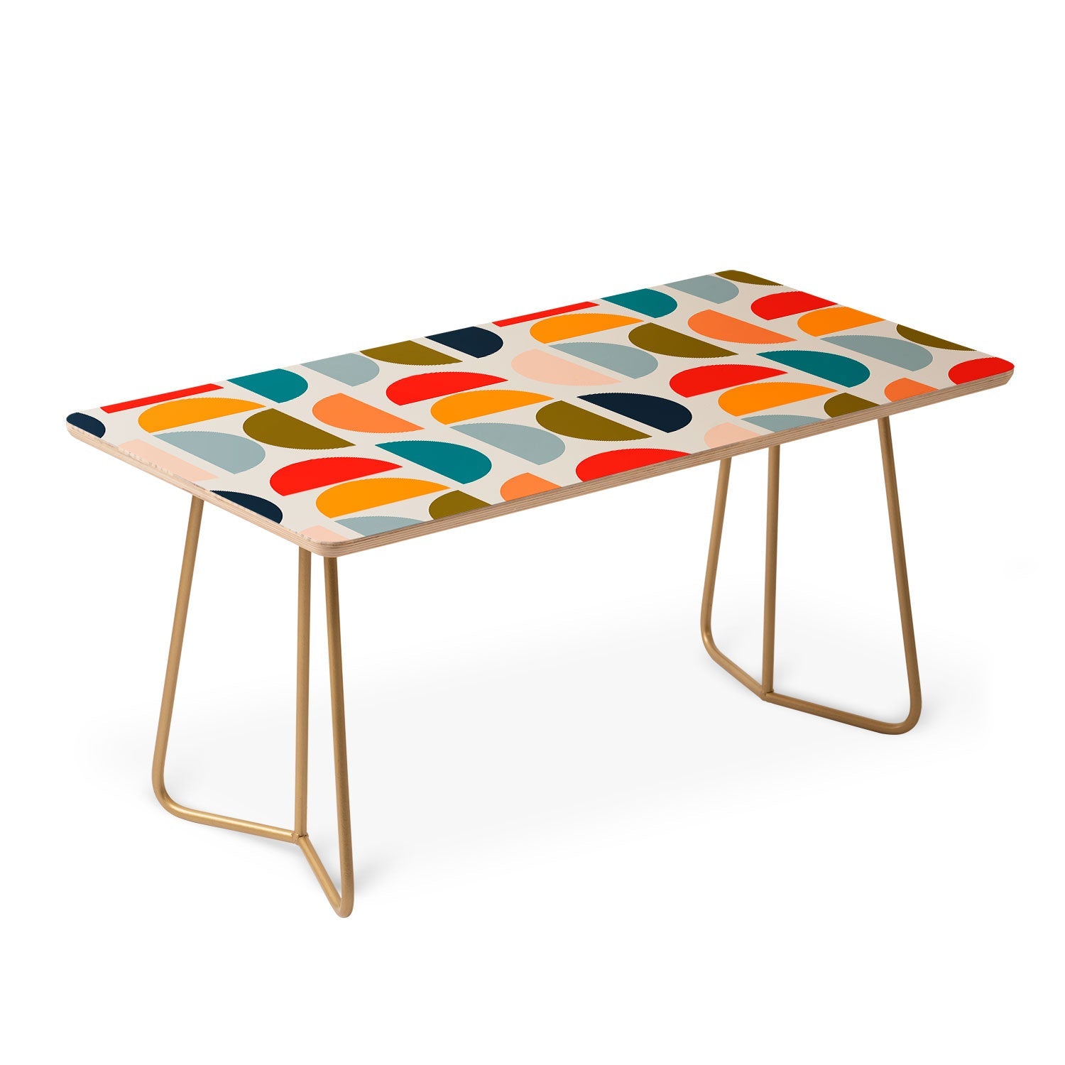 Viviana Gonzalez Mid Century Geometric Vibes I Coffee Table